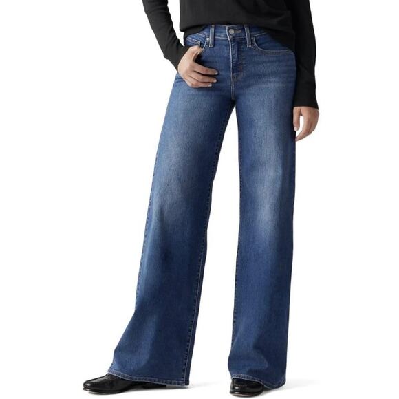 Levi’s 318 Shaping Wide Leg Jeans Women’s Plus Size 18W Blue Wash NWT - Picture 1 of 14